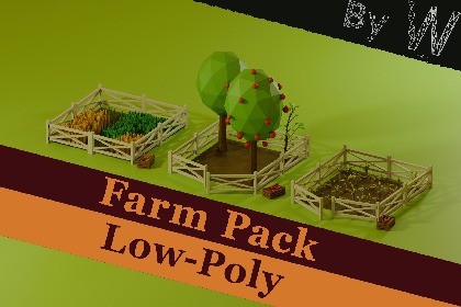 Farm pack-low poly assets