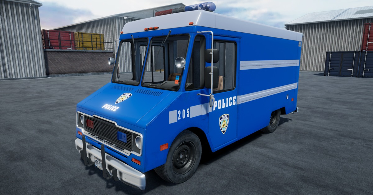 Police box van | 3D Vehicles | Unity Asset Store