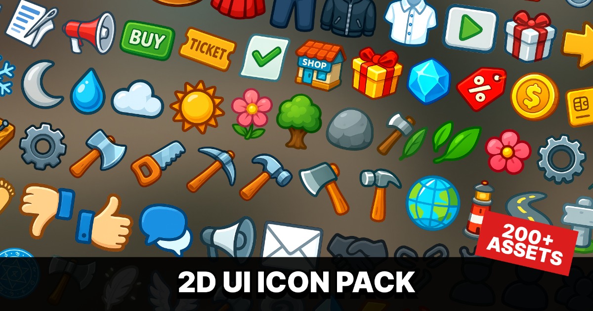 2D UI Icon Pack for RPG Strategy Casual and Mobile Games | 2D | Unity ...