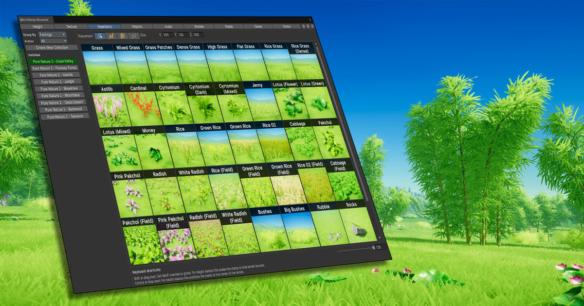 Microverse Unity Biomes and Presets for MicroVerse + BK | テレイン | Unity Asset Store