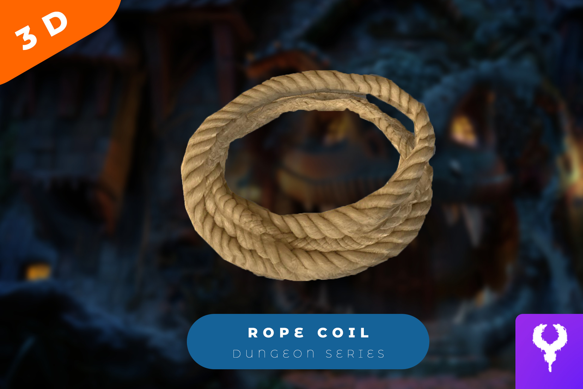 Dungeon Rope Coil | 3D Props | Unity Asset Store