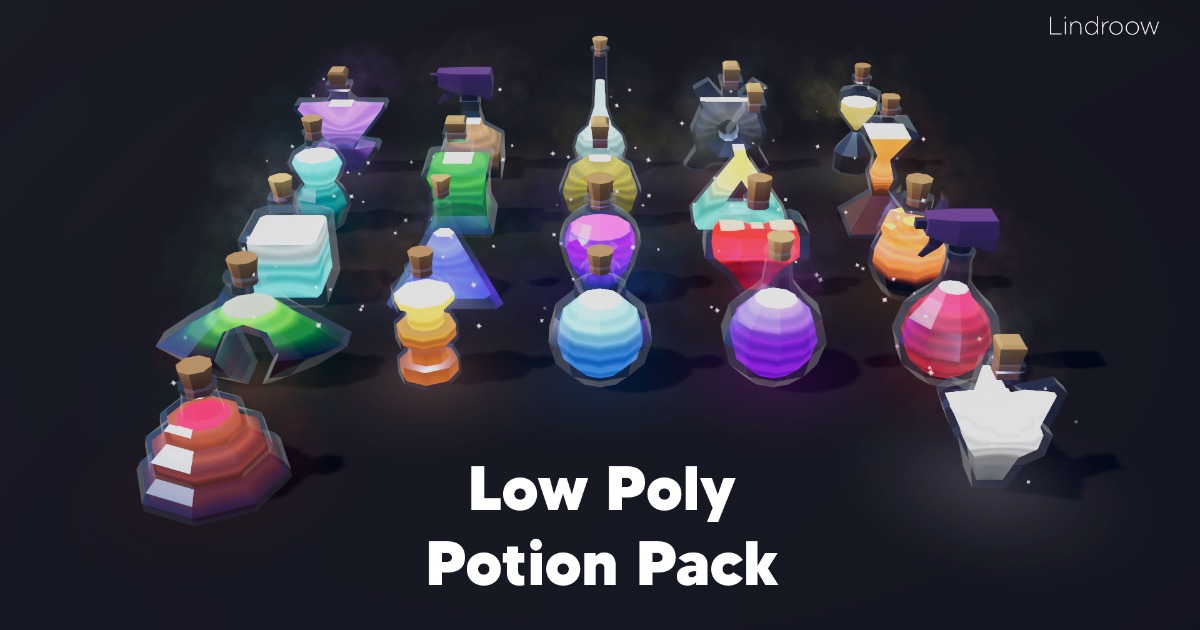 Medieval Potions Low-Poly Pack | 3D Props | Unity Asset Store
