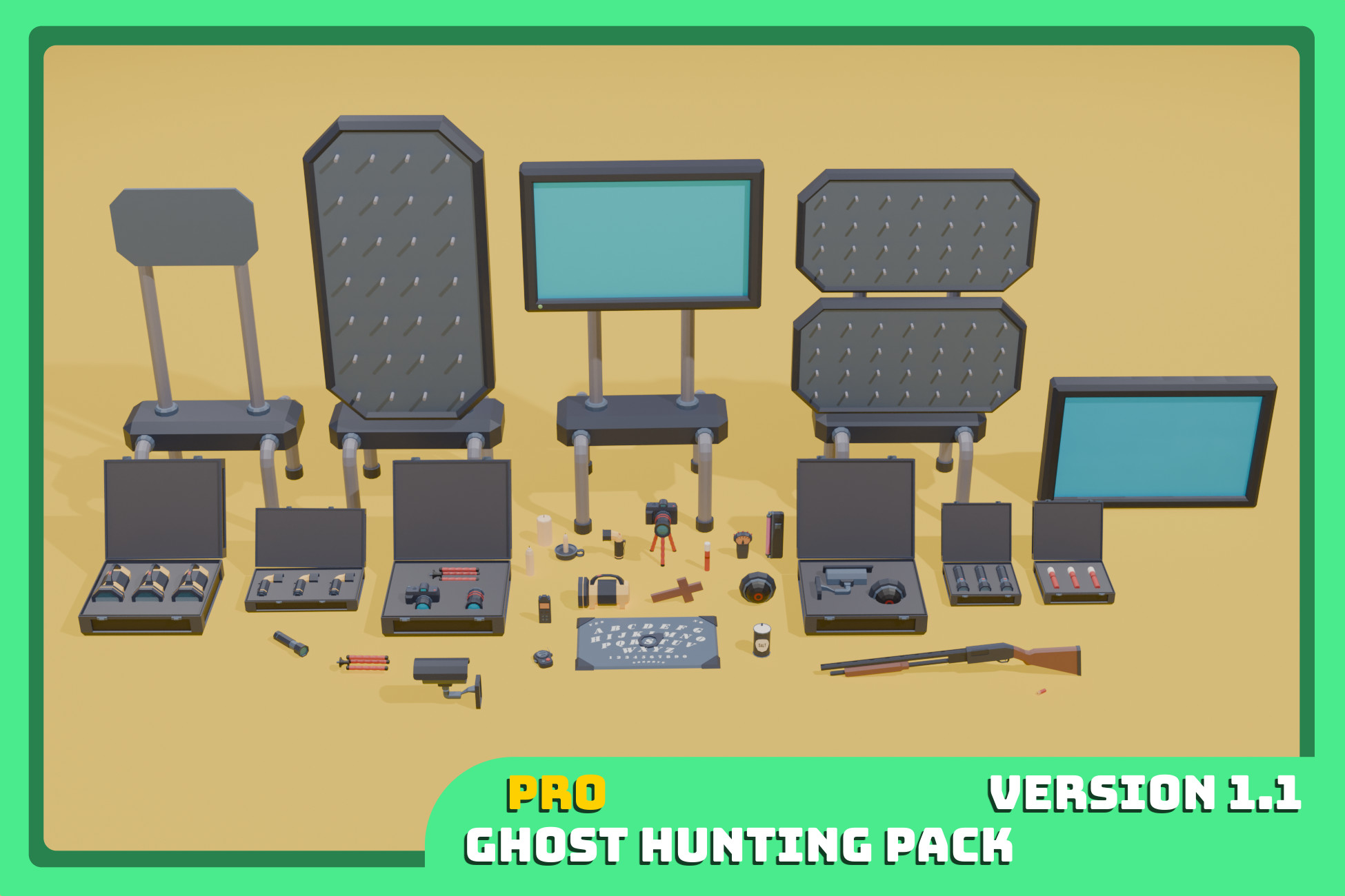 Low-Poly Ghost Hunting Pack Pro | 3D Props | Unity Asset Store
