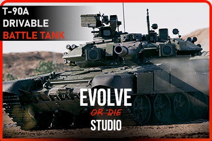 Tank Drivable T90A