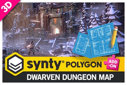 POLYGON - Dwarven Dungeon Map by Synty