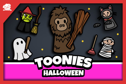 Toonies Halloween - 2D Cute Halloween Characters & Boss
