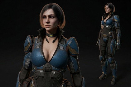 Sci-Fi Soldier A