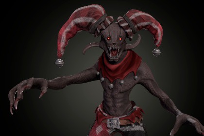 Jester Creepy Monster