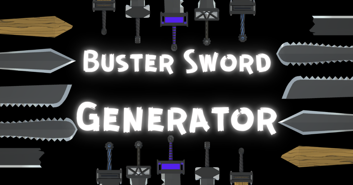 Buster Sword Generator | Modeling | Unity Asset Store