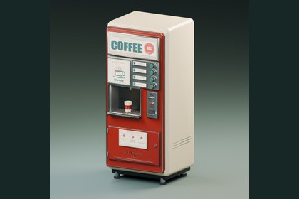 RC06 Retro Coffee Vending Machine