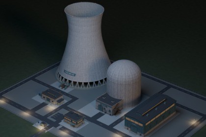 Low Poly Nuclear Power Plant