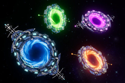 Sci-Fi Space Portal Gates Pack