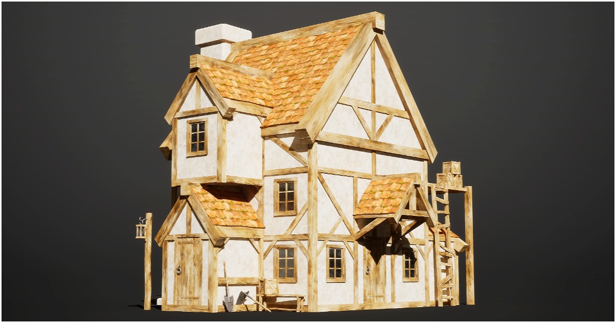 FANTASY - Medieval House Vol.2 | 3D 小道具 | Unity Asset Store