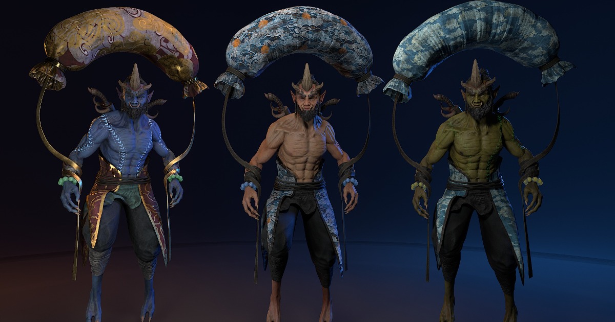 Demon God Fujin 02 | Characters | Unity Asset Store