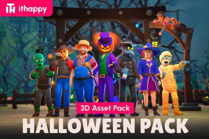 Halloween Pack - Low Poly 3D Model Pack