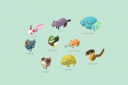 Quirky Series - Wetland Animals Vol 1