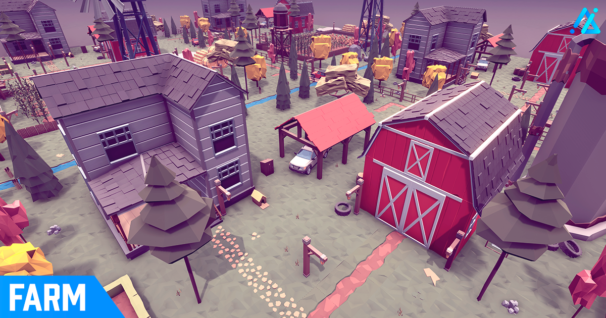 POLY - Farm (SRP, URP, HDRP) | 3D Environments | Unity Asset Store
