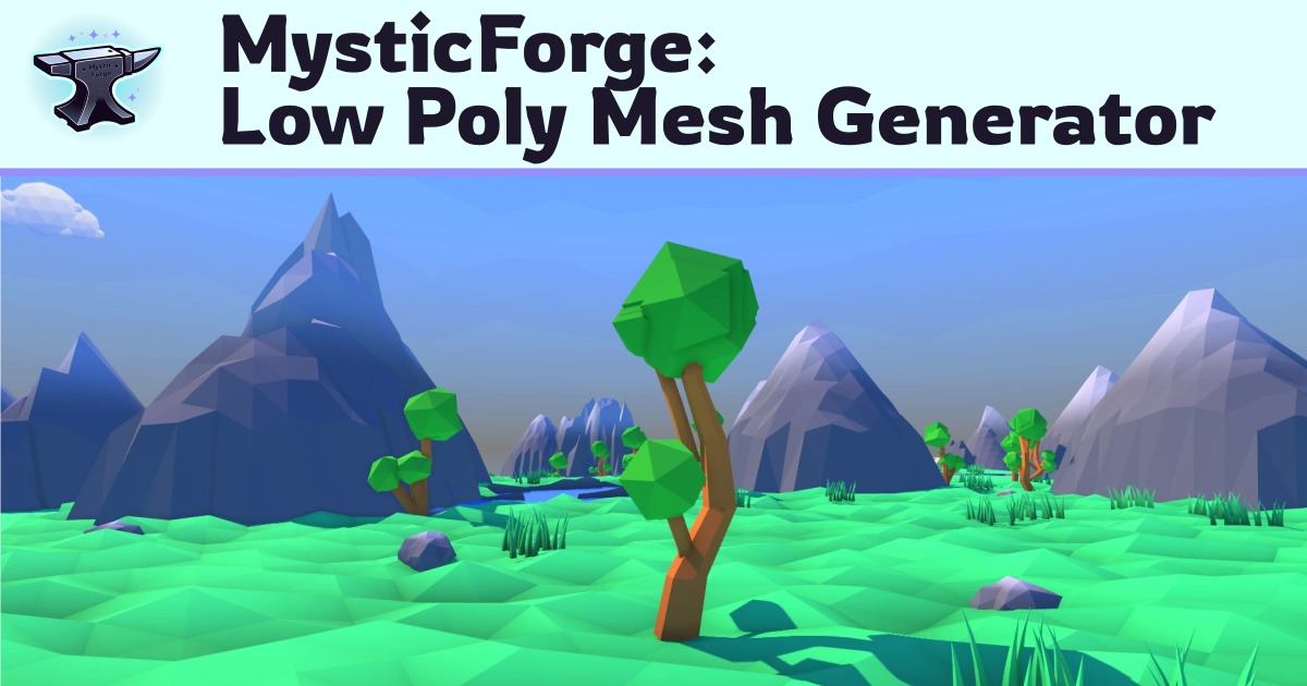Poly Mesh Nwd Example Low Poly Mesh Generator | Modeling | Unity Asset Store