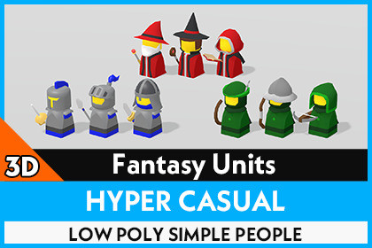 Fantasy Units | HYPER CASUAL LOW POLY SIMPLE PEOPLE