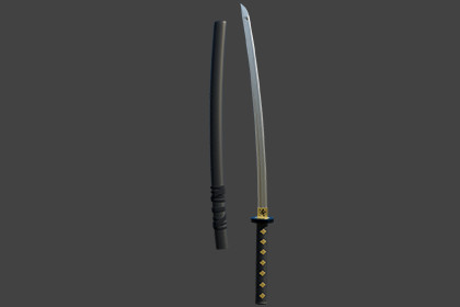 Katana Sword 09 URP and HDRP Textures