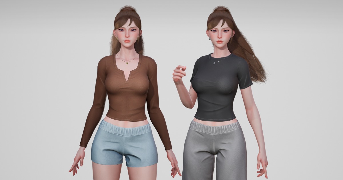 Cozy Home Girl v2 | Characters | Unity Asset Store