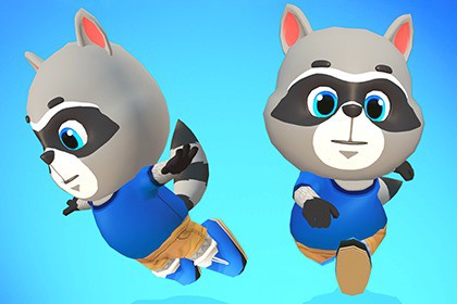 Raccoon Dog Animated