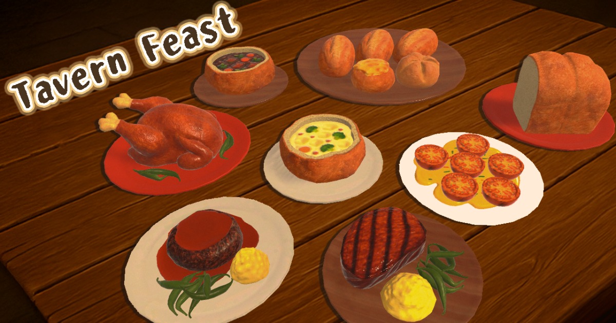 Tavern Feast | 3D Food | Unity Asset Store