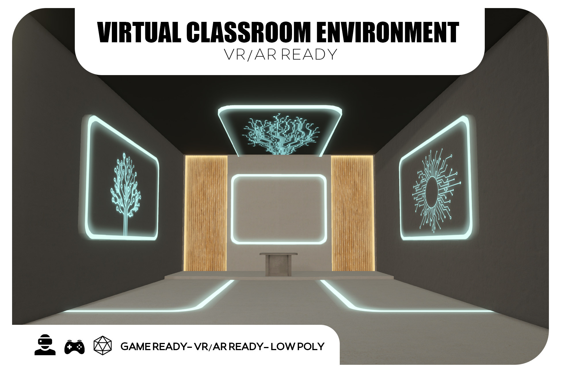 Unity Classroom Design Virtual Classroom Environment - VR/AR Ready | 3D Environments | Unity ...