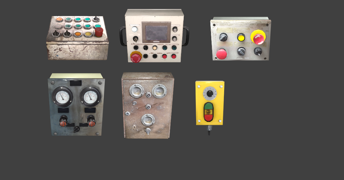 electric control panel | 3D Industrial | Unity Asset Store