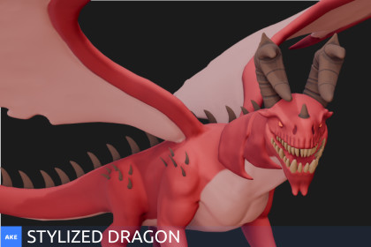 Stylized Dragon - Fantasy RPG Creature by Ake