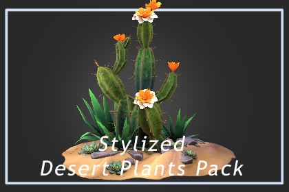 Stylized Desert Plants Pack