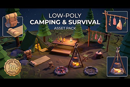 Low Poly Adventure's Cooking Camp - RPG & Survival Props