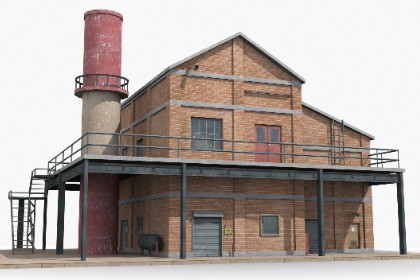 Industrial Factory Building – Variant 23