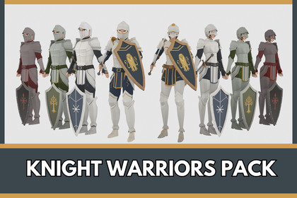 Stylized Knight Warriors Pack - Animated Characters (Male & Female)