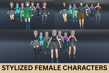 STYLIZED FEMALE CHARACTERS