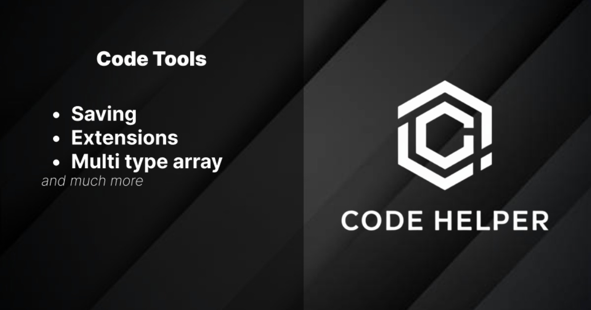Code Helper | Game Toolkits | Unity Asset Store