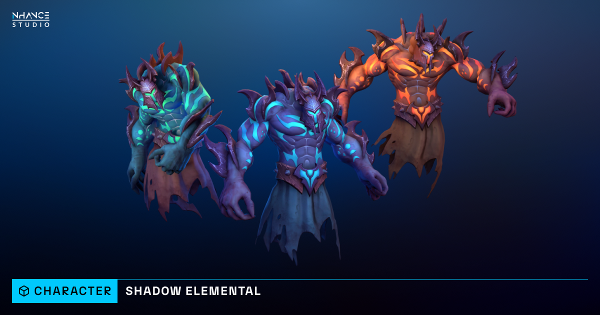Stylized Fantasy Shadow Elemental | 3D キャラクター | Unity Asset Store