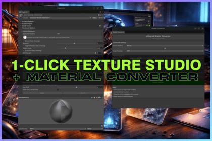 1-Click Texture Studio & Material Converter