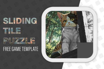 Sliding Tile Puzzle Game Template (Free)