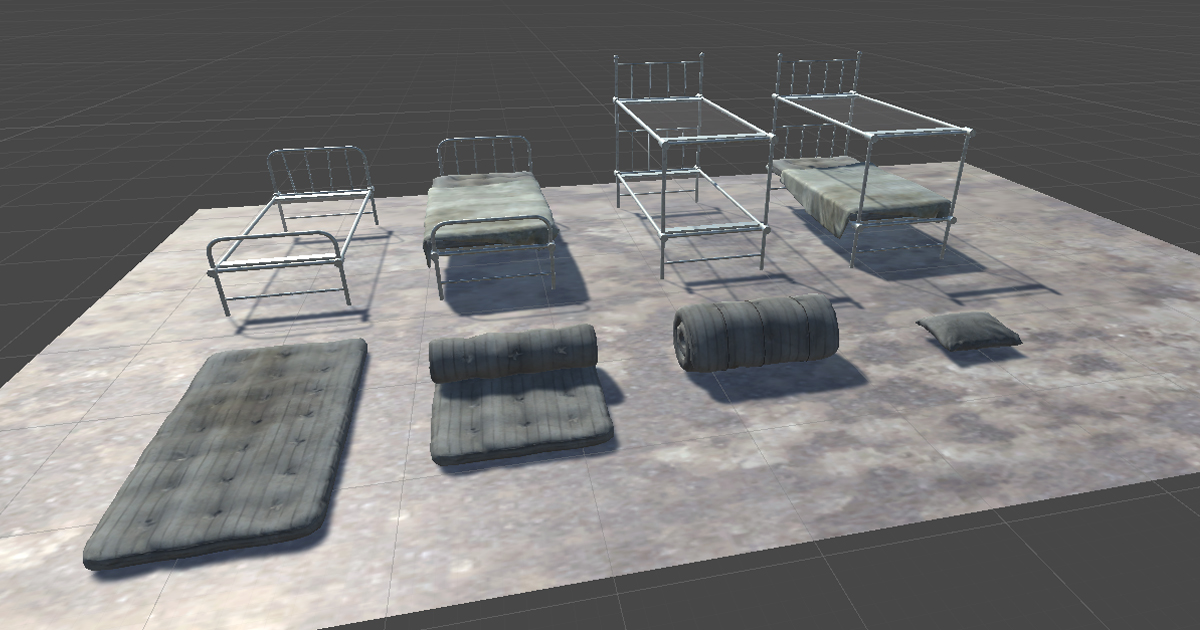 Beds Pack Vol.1 3D Interior Unity Asset Store