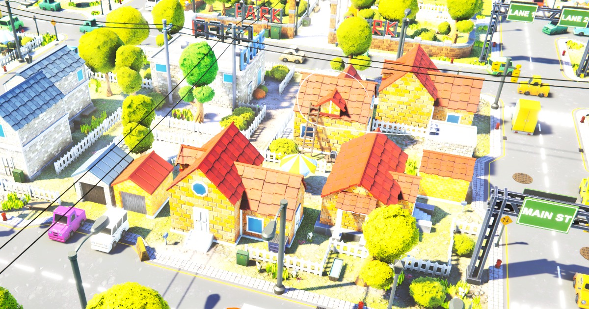 STYLIZED - Town | 3D Urban | Unity Asset Store