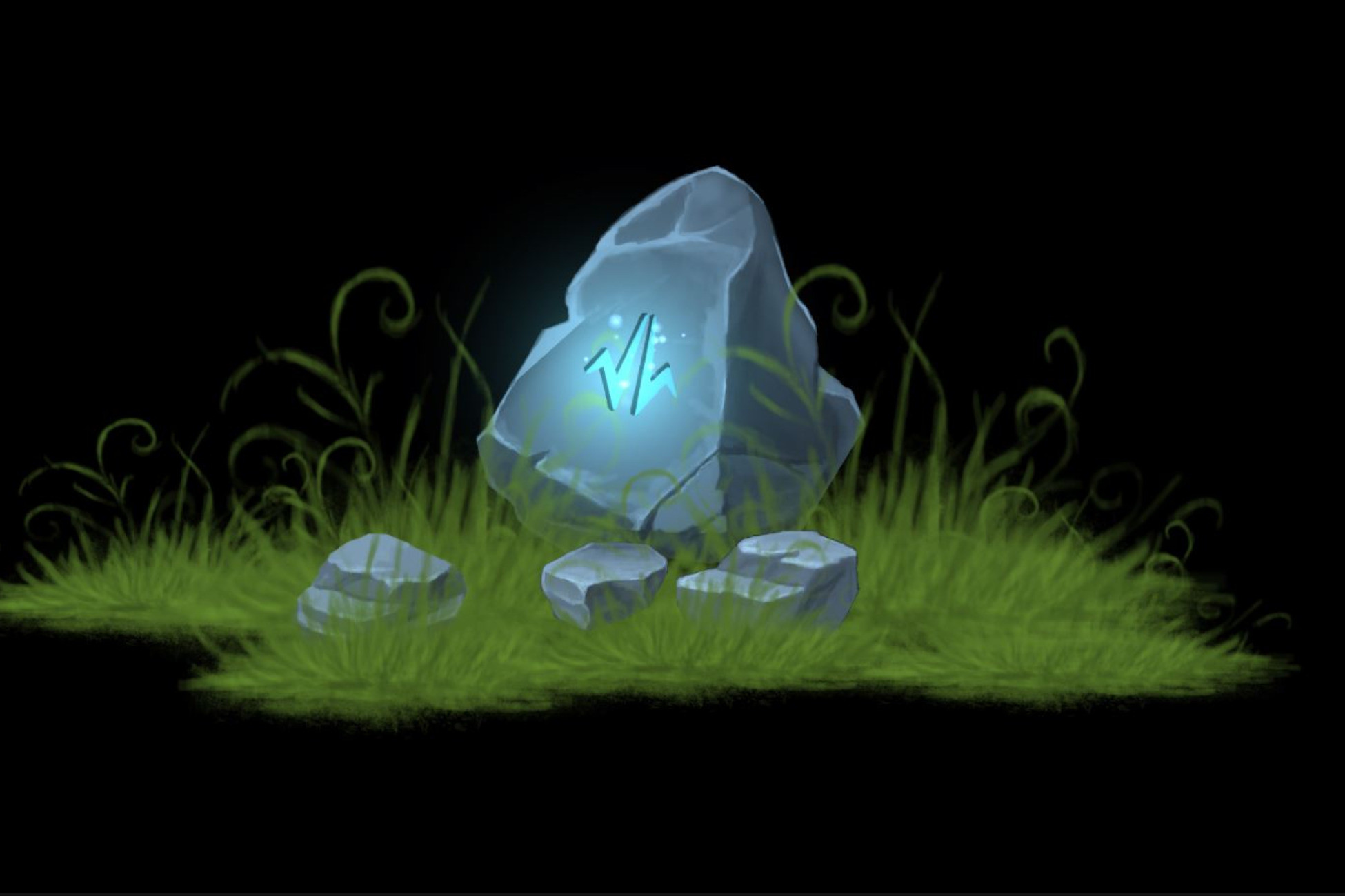 2d Space Rocks 2D Hand-painted Magical Rocks and Stones Free | 2D Environments | Unity ...