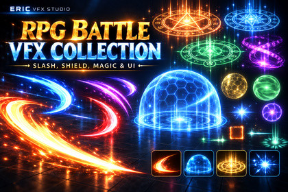 RPG Battle VFX Collection – Slash, Shield, Magic & UI
