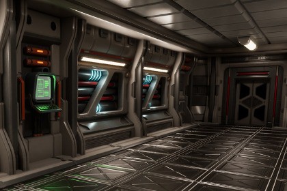 Sci FI Hallway Asset Pack