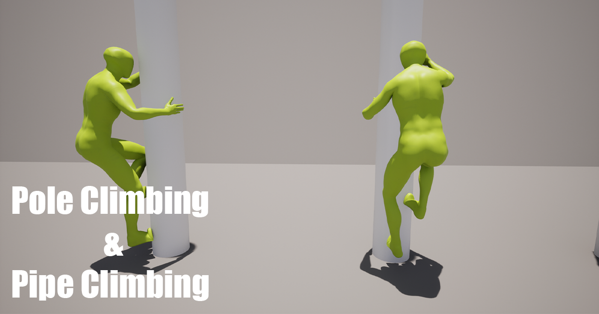Pole Climbing & Pipe Climbing Animation Pack | 3D Animations | Unity ...