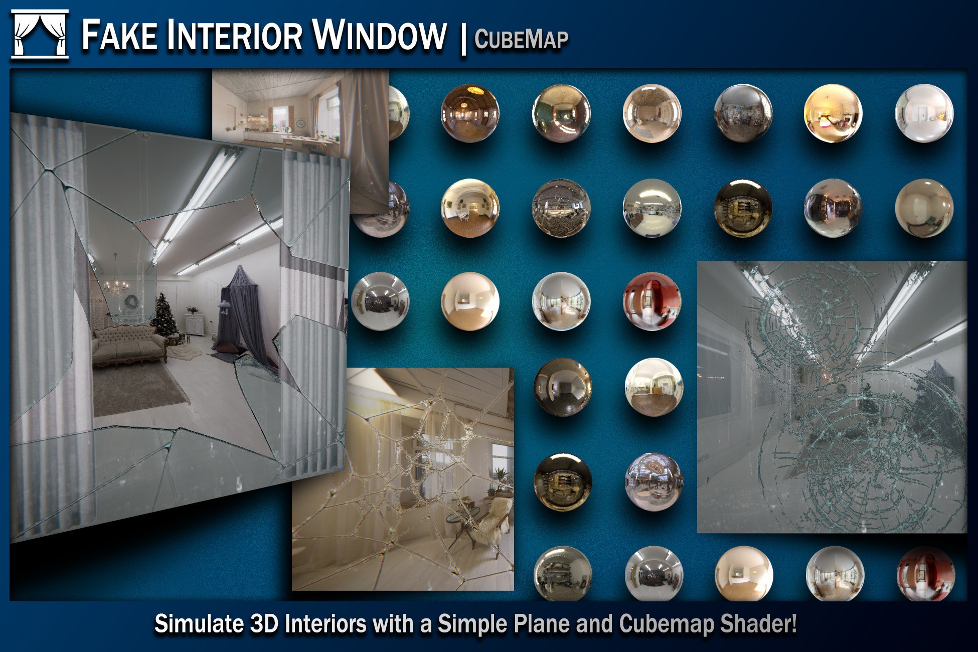 Fake Interior Window with CubeMap | VFX Shaders | Unity Asset Store