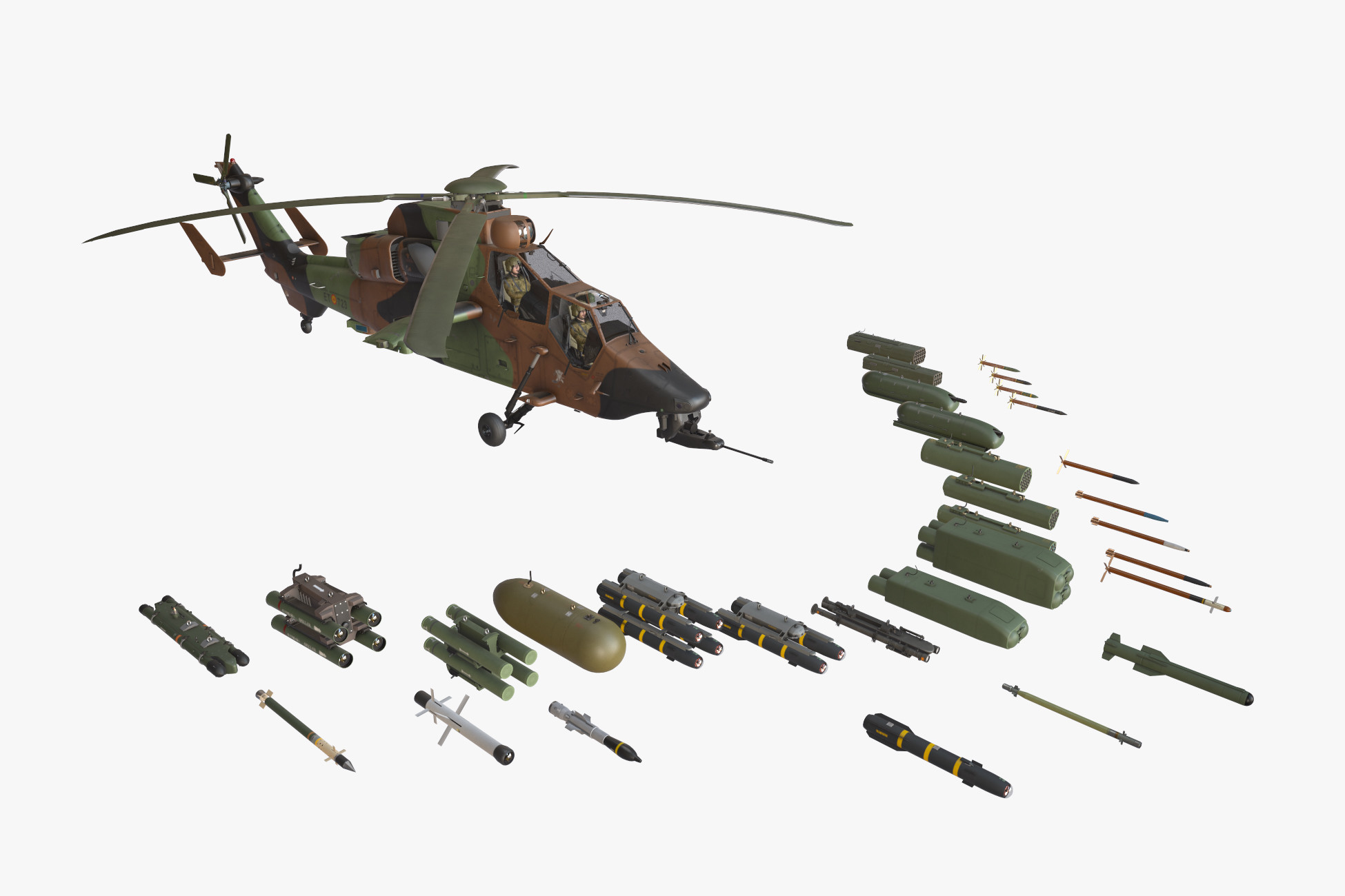 EC-665 HAD Spanish Army Complex Animation | 3D Air | Unity Asset Store