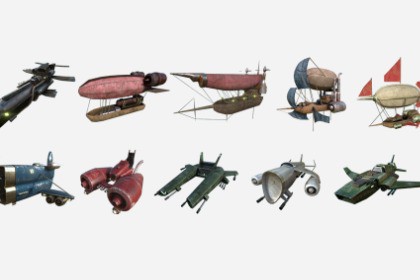 10 Sci-Fi Aircrafts Colletion