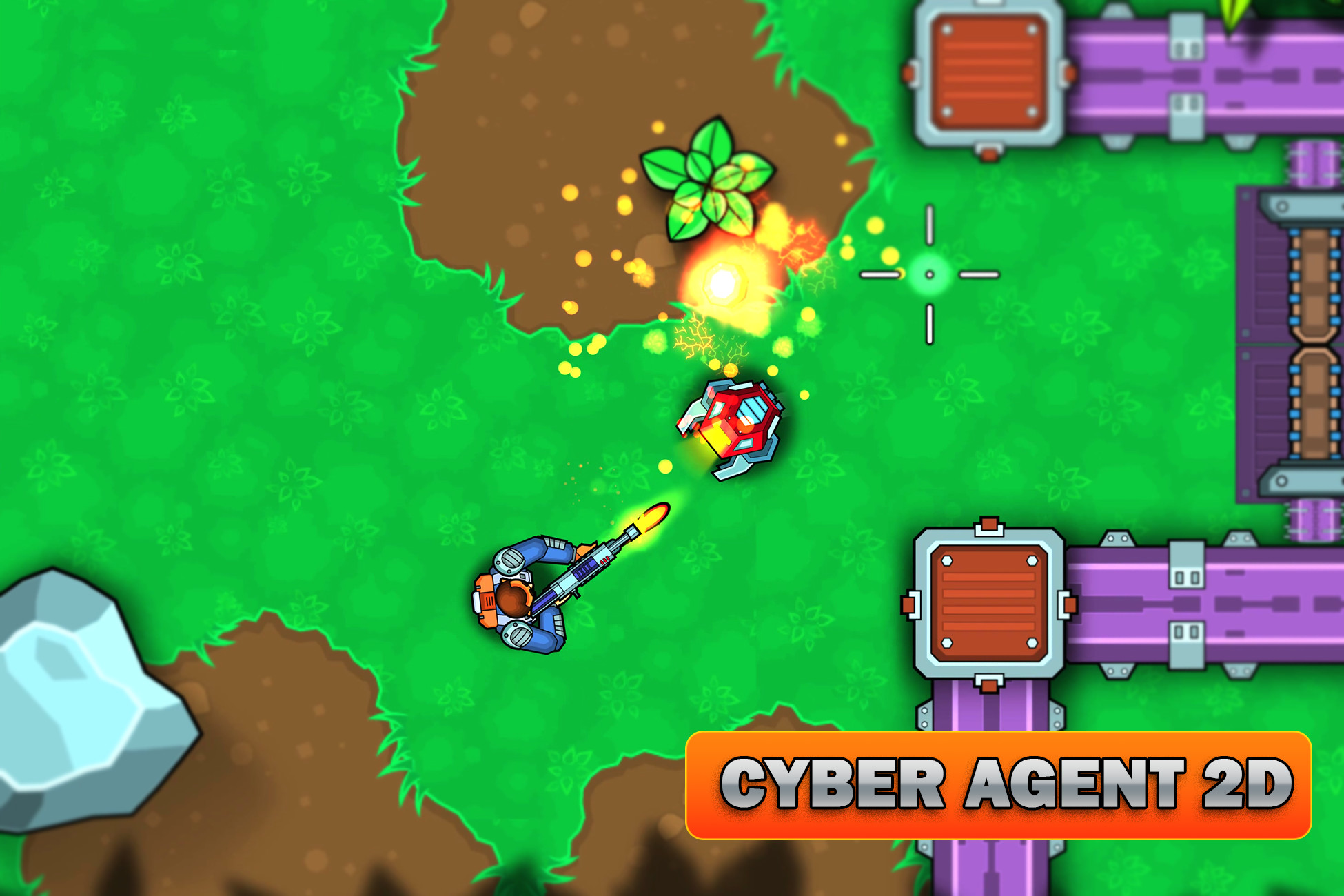Cyber Agent 2D - Game Template, image 1
