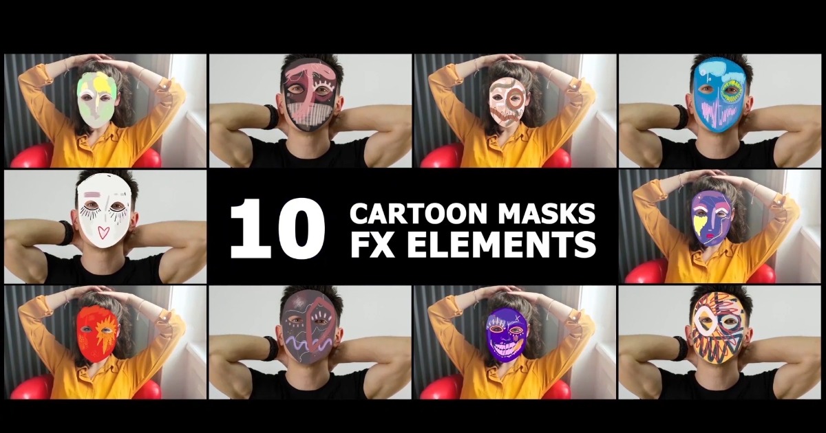 Cartoon Masks | 2D Textures & Materials | Unity Asset Store